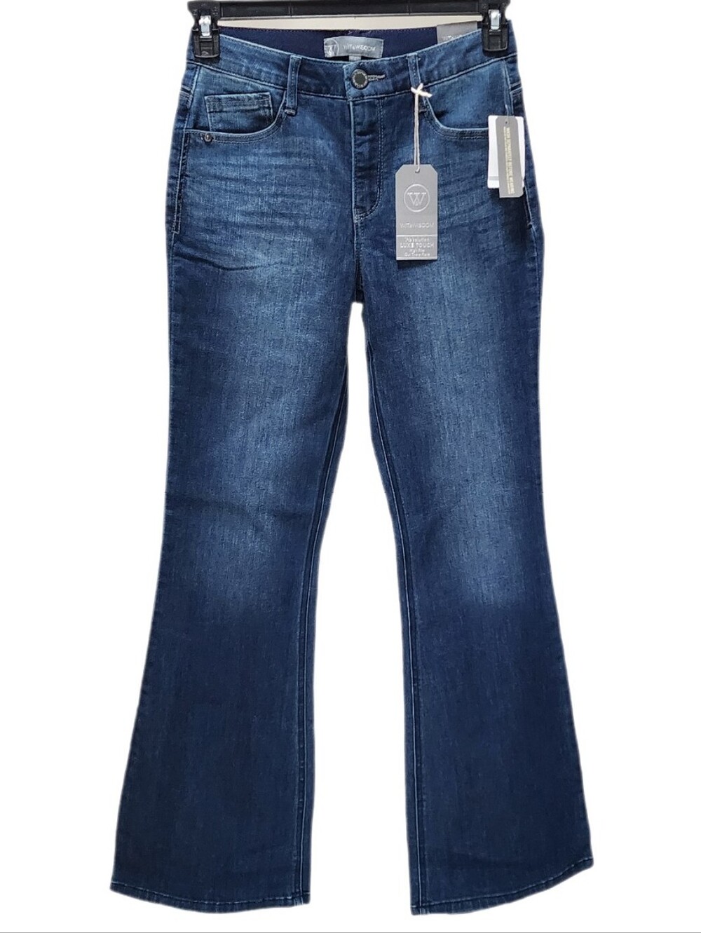 Wit & Wisdom Out There Flare Jeans Stretch High Rise Ab Solution Indigo Size 4